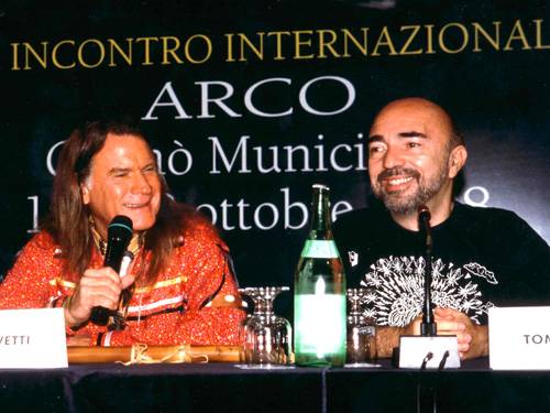 Giorgio con Lupo Azzurro ad Arco di Trento